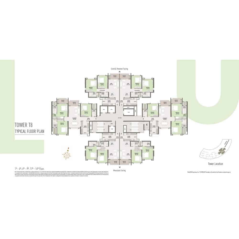 Tower T8 - Typical Floor Plan