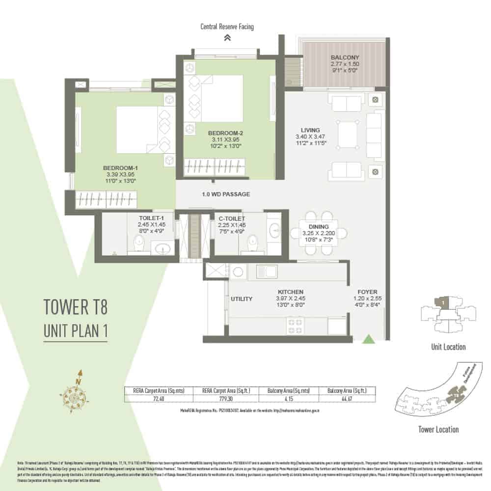 Tower T8 - Unit Plan 1