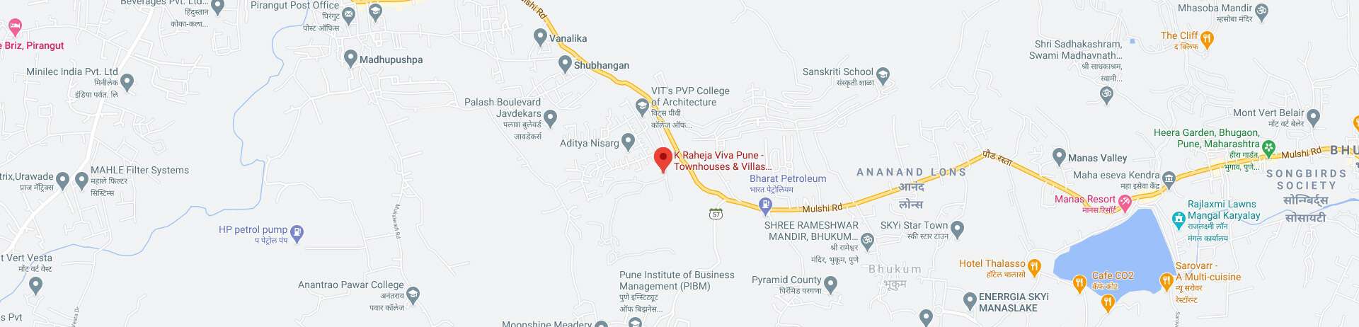 KRaheja Viva Location