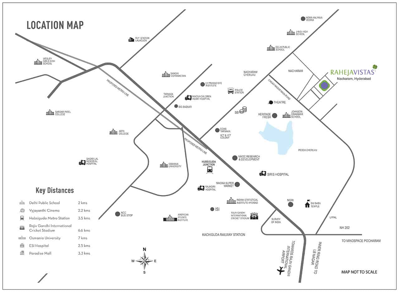 Raheja Vistas Elite Map