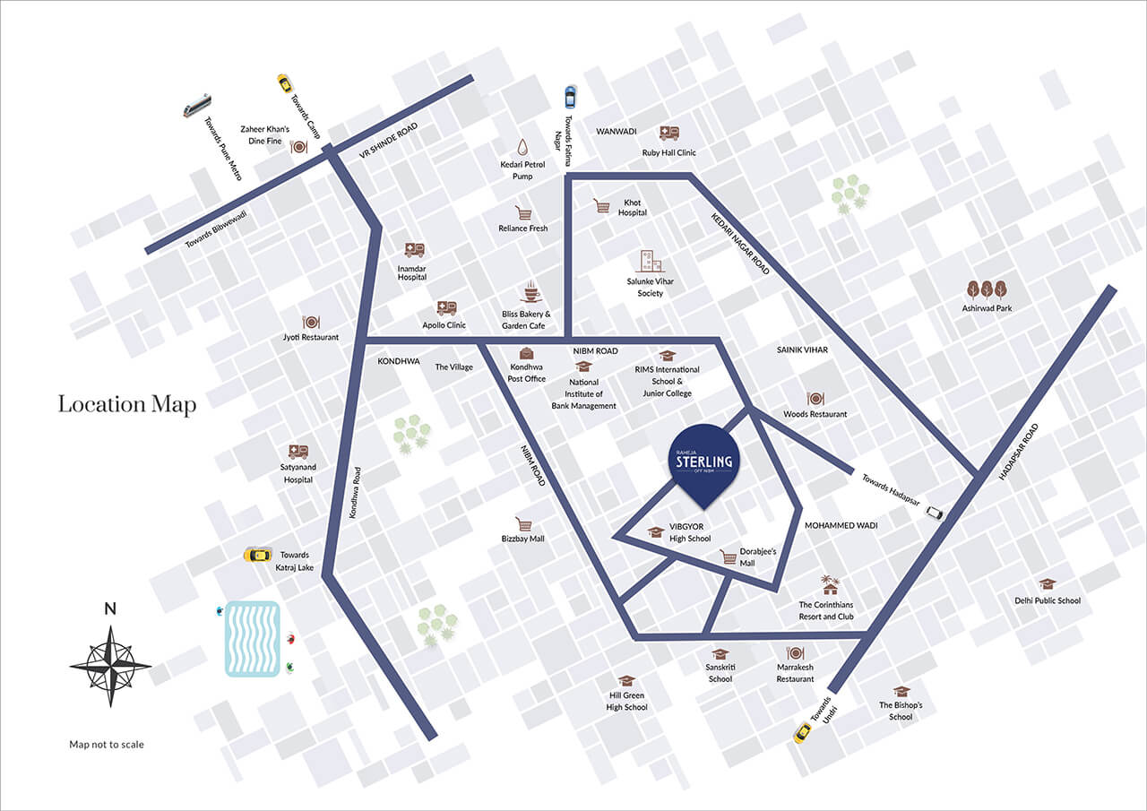 Raheja Sterling Map