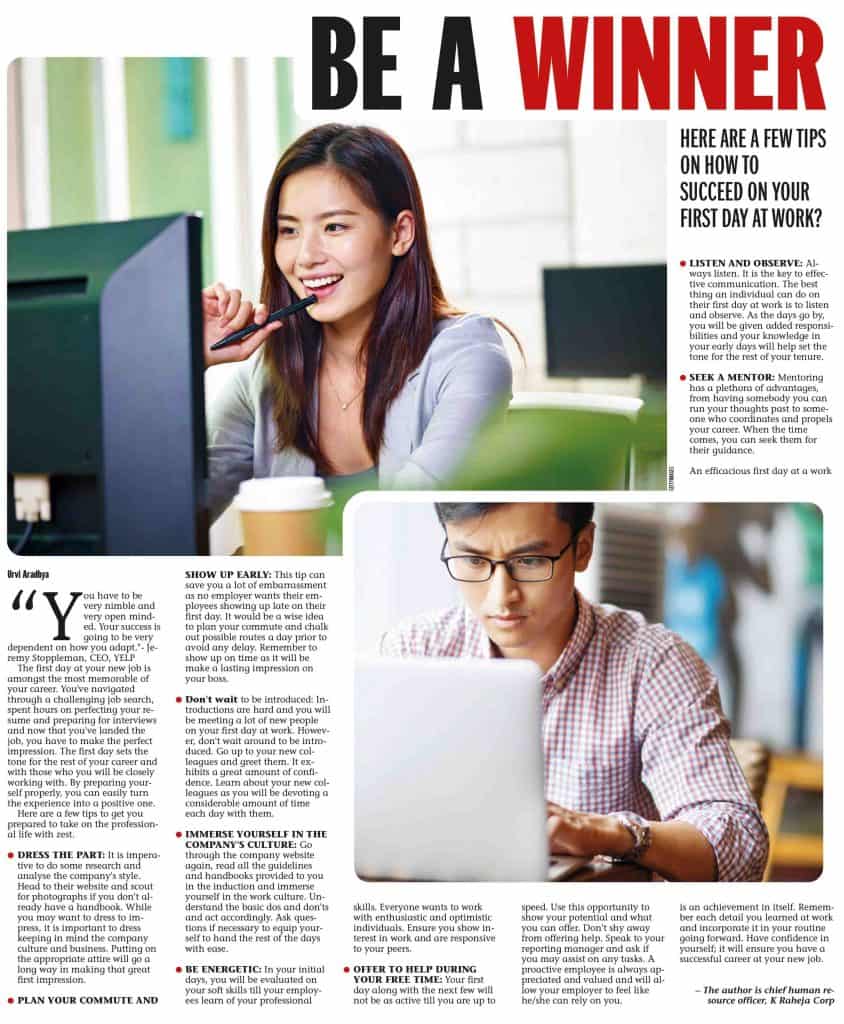 Be a winner - Mumbai Mirror