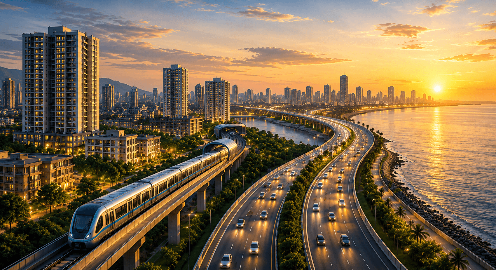 Metro Lines and Coastal Roads